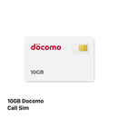 Kartu SIM Docomo dengan 10GB data dan panggilan | 7 bulan (09/2026) 