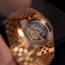 Jam tangan mekanis pria Alexander Ferros 8181 