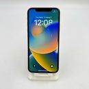 iPhone X 256GB Silver, kondisi 98%, baterai 100%. Paket data seluler sudah lunas, berfungsi seperti perangkat Apple internasional (goresan pada bezel dan layar, DTP) - HH9921 