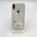 iPhone X 256GB Silver, kondisi 98%, baterai 100%. Paket data seluler sudah lunas, berfungsi seperti perangkat Apple internasional (goresan pada bezel dan layar, DTP) - HH9921 