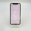 iPhone X 256GB Silver, kondisi 98%, baterai 100%. Paket data seluler sudah lunas, berfungsi seperti perangkat Apple internasional (goresan pada bezel dan layar, DTP) - HH9921 