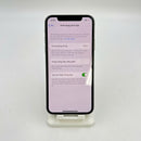 iPhone X 256GB Silver, kondisi 98%, baterai 100%. Paket data seluler sudah lunas, berfungsi seperti perangkat Apple internasional (goresan pada bezel dan layar, DTP) - HH9921 