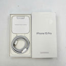 iPhone 15 Pro 256GB Hitam Titanium, kondisi 98%, baterai 86%. Paket data seluler sudah lunas, berfungsi seperti versi Apple internasional (goresan kecil 0,5x, goresan bezel, goresan bezel kamera) - HH3946 