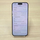 iPhone 15 Pro Max 256GB Biru Titanium 98% baterai 86% Versi Apple Internasional (noda 0,5x, bezel tergores parah) - HH6781