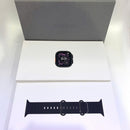Apple Watch Ultra 3 49mm GPS + 5G Casing Titanium Hitam dengan Tali Kulit Hitam 98% baterai 100% Internasional Apple - HH8540 