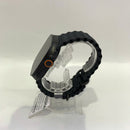 Apple Watch Ultra 3 49mm GPS + 5G Casing Titanium Hitam dengan Tali Kulit Hitam 98% baterai 100% Internasional Apple - HH8540 