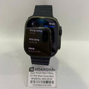 Apple Watch Ultra 3 49mm GPS + 5G Casing Titanium Hitam dengan Tali Kulit Hitam 98% baterai 100% Internasional Apple - HH8540 