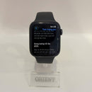 Apple Watch Series 5 44mm 4G + GPS Baterai 97% 81% Casing Stainless Steel Hitam dengan Tali Olahraga Hitam Internasional Apple 