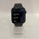 Apple Watch Series 5 44mm 4G + GPS Baterai 97% 81% Casing Stainless Steel Hitam dengan Tali Olahraga Hitam Internasional Apple 