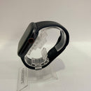 Apple Watch Series 5 44mm 4G + GPS Baterai 97% 81% Casing Stainless Steel Hitam dengan Tali Olahraga Hitam Internasional Apple 