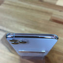 iPhone 11 Pro Max 64GB Silver, kondisi baterai 98%, kondisi baterai 100%. Ponsel ini telah dibayar penuh untuk layanan jaringan dan berfungsi seperti produk Apple internasional (goresan kecil di bagian tepi dan bezel kamera, dll.) - HH5946 