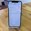 iPhone 12 Pro 128GB Emas, kondisi 98%, baterai 86%. Ponsel ini telah dibayar lunas untuk layanan jaringan dan berfungsi seperti produk Apple internasional. 