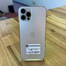 iPhone 12 Pro 128GB Emas, kondisi 98%, baterai 86%. Ponsel ini telah dibayar lunas untuk layanan jaringan dan berfungsi seperti produk Apple internasional. 