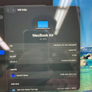 MacBook Air 2020 13.3" Space Gray M1/8GB/256GB Baterai 99% Siklus Pengisian Daya 93% BPTN 