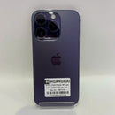 iPhone 14 Pro 256GB Ungu, kesehatan baterai 98%, daya baterai 100%. Paket data seluler sudah dibayar penuh, berfungsi seperti perangkat Apple internasional (Baterai sudah diganti) - HH7130 