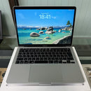 Macbook Pro 2020 13.3" Silver Apple M1/ 8GB RAM/ 512GB SSD Kesehatan baterai 98% Siklus pengisian daya 97% BPTN 