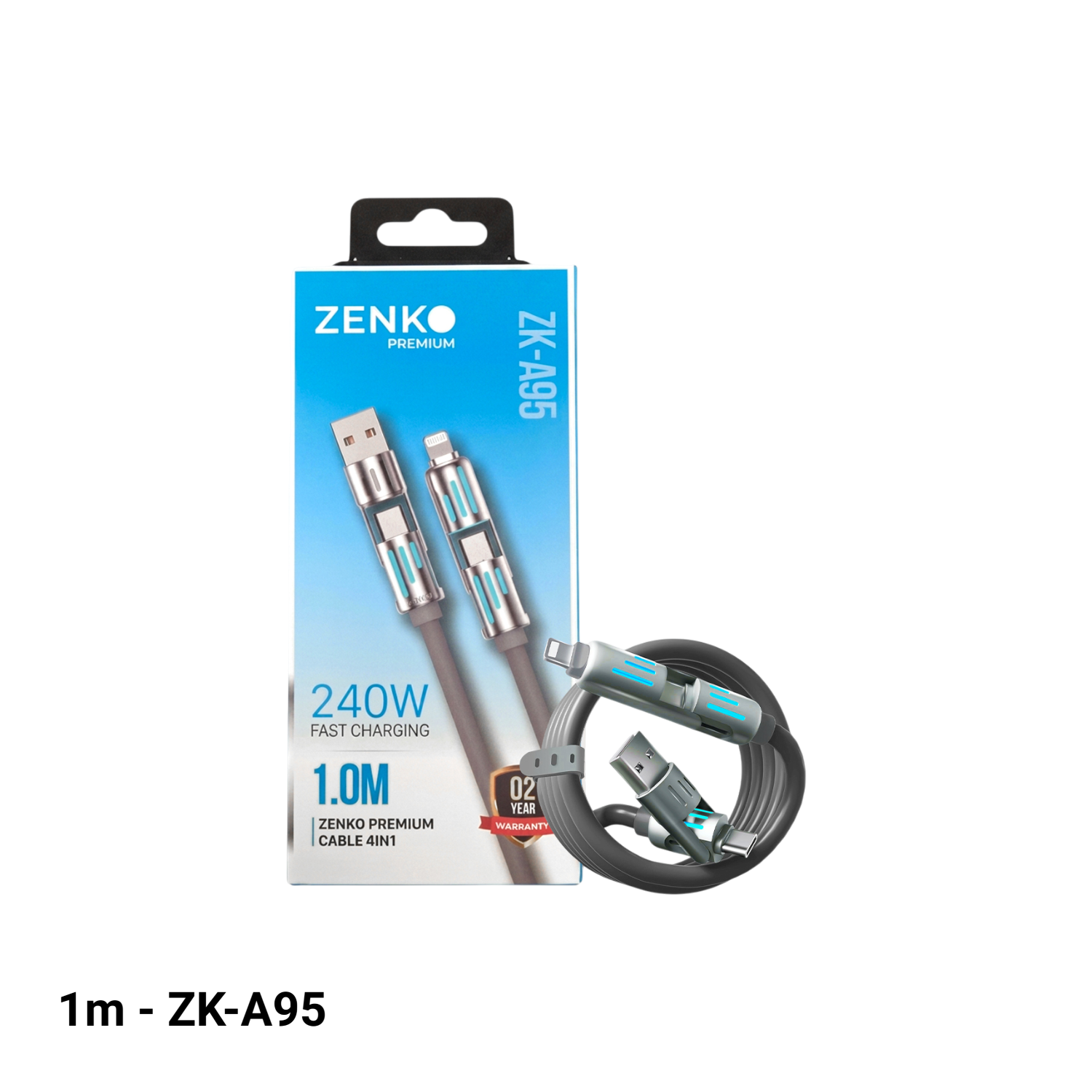 Kabel Pengisian Cepat Gerlax GD-63L 30W 1M Tipe-C ke Lightning 