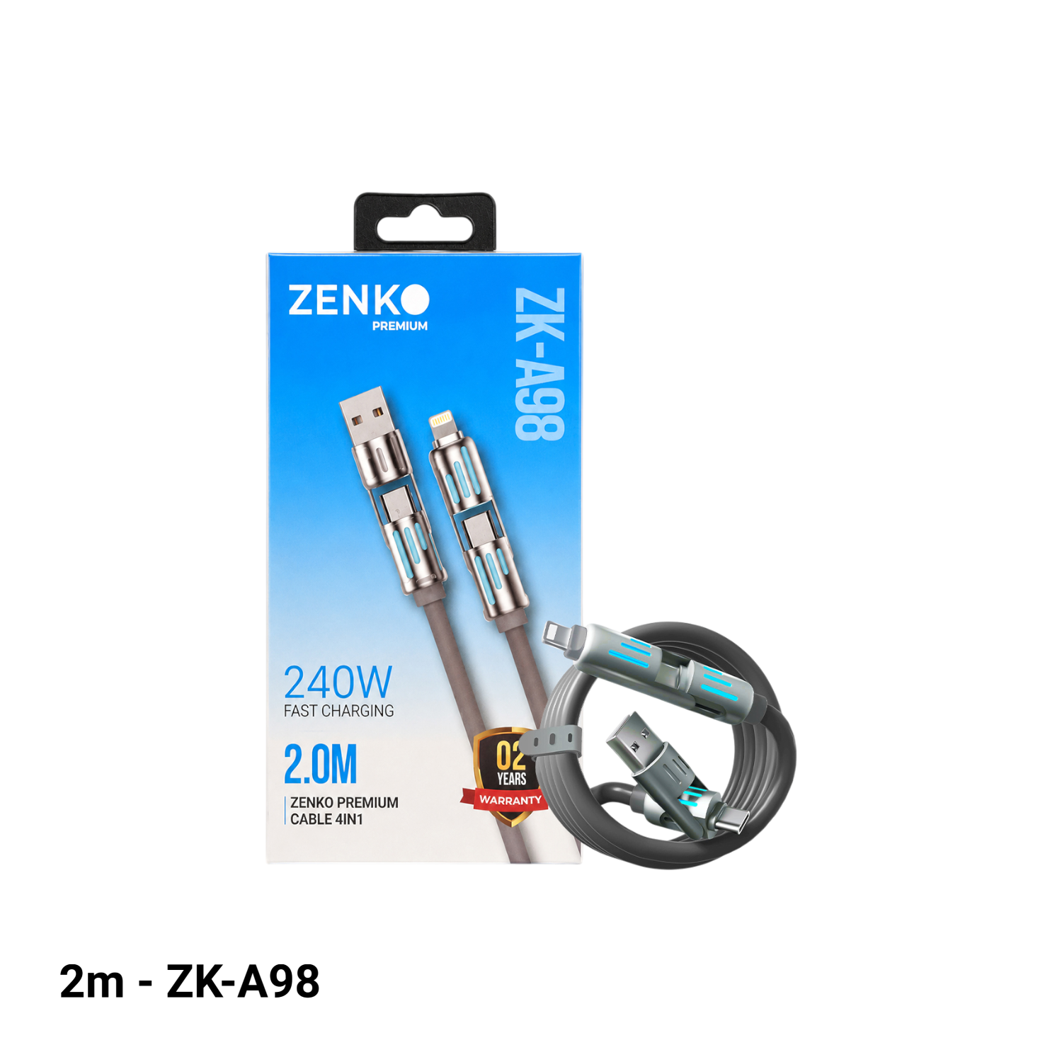 Kabel Pengisian Cepat Gerlax GD-63L 30W 1M Tipe-C ke Lightning 