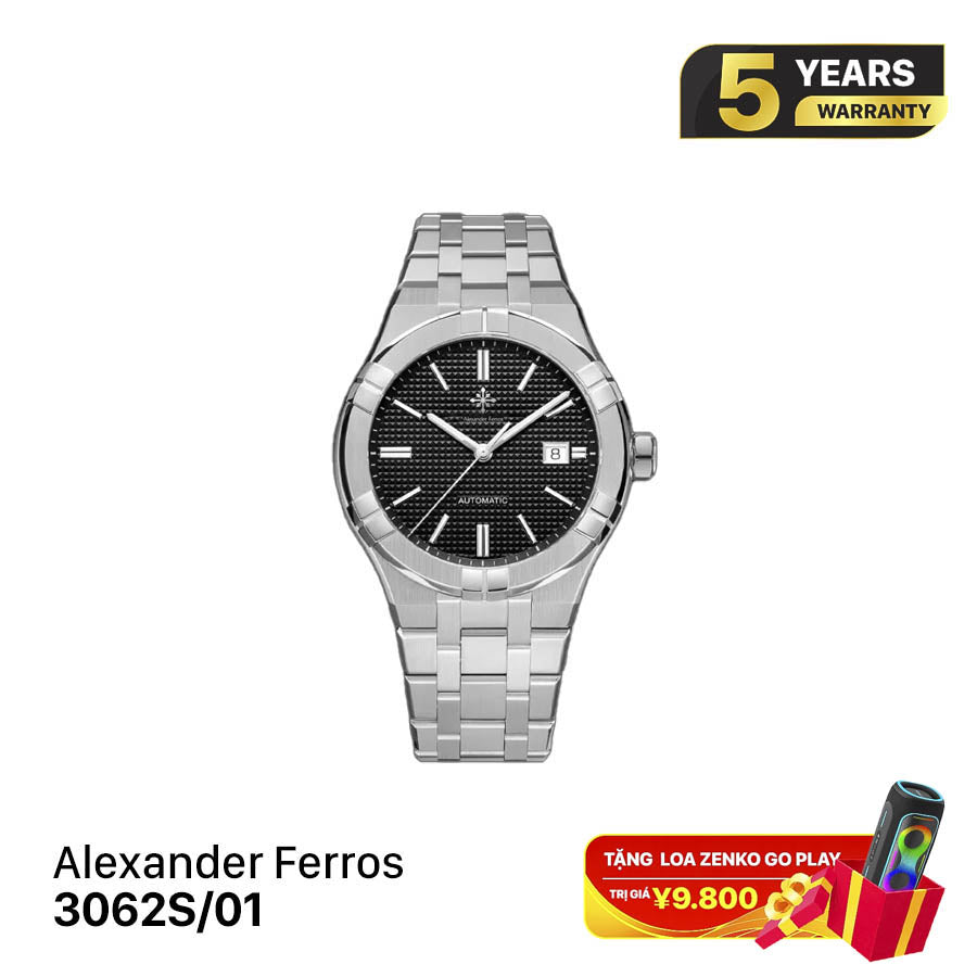 Jam tangan mekanis pria Alexander Ferros 3062 