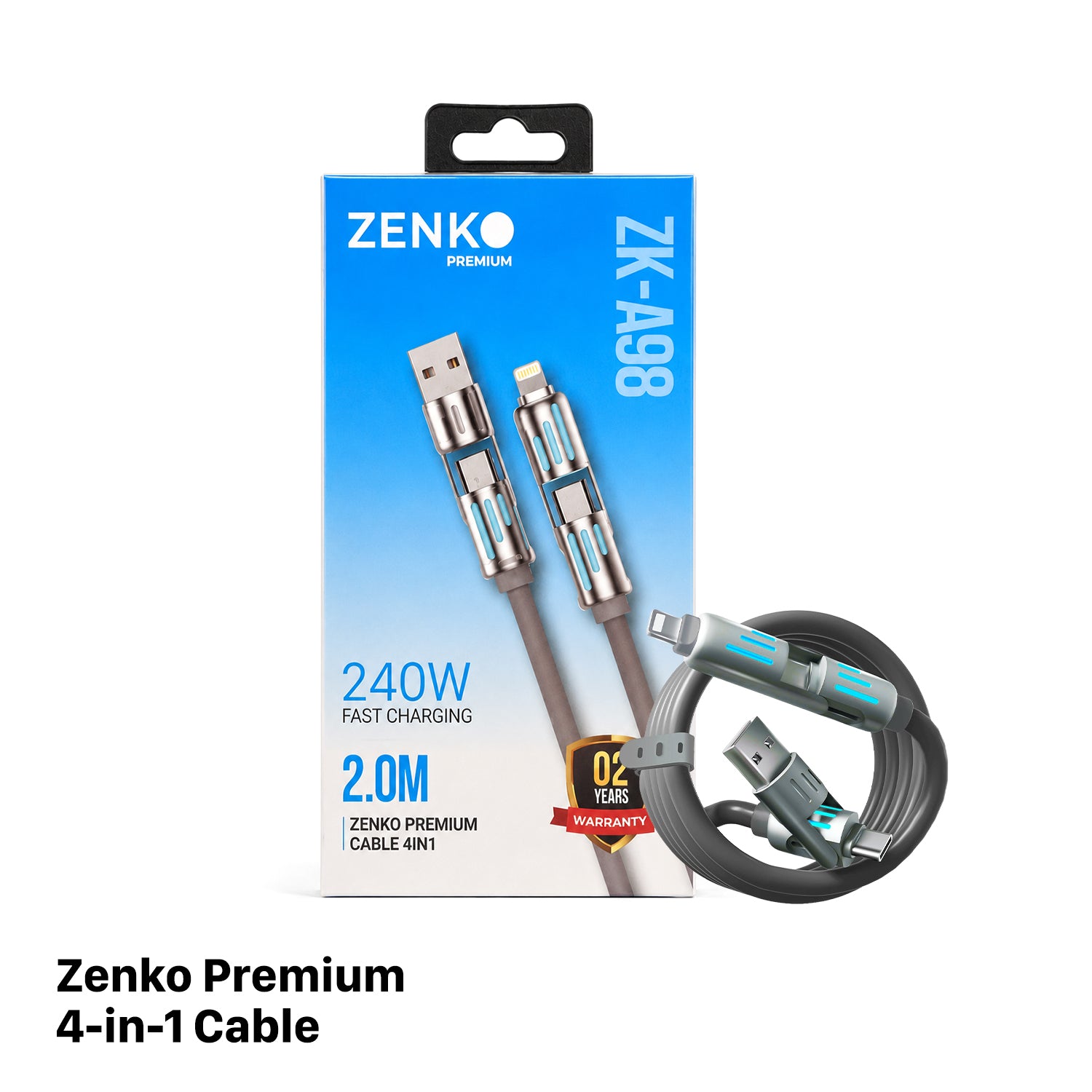 Kabel Pengisian Cepat Gerlax GD-63L 30W 1M Tipe-C ke Lightning 