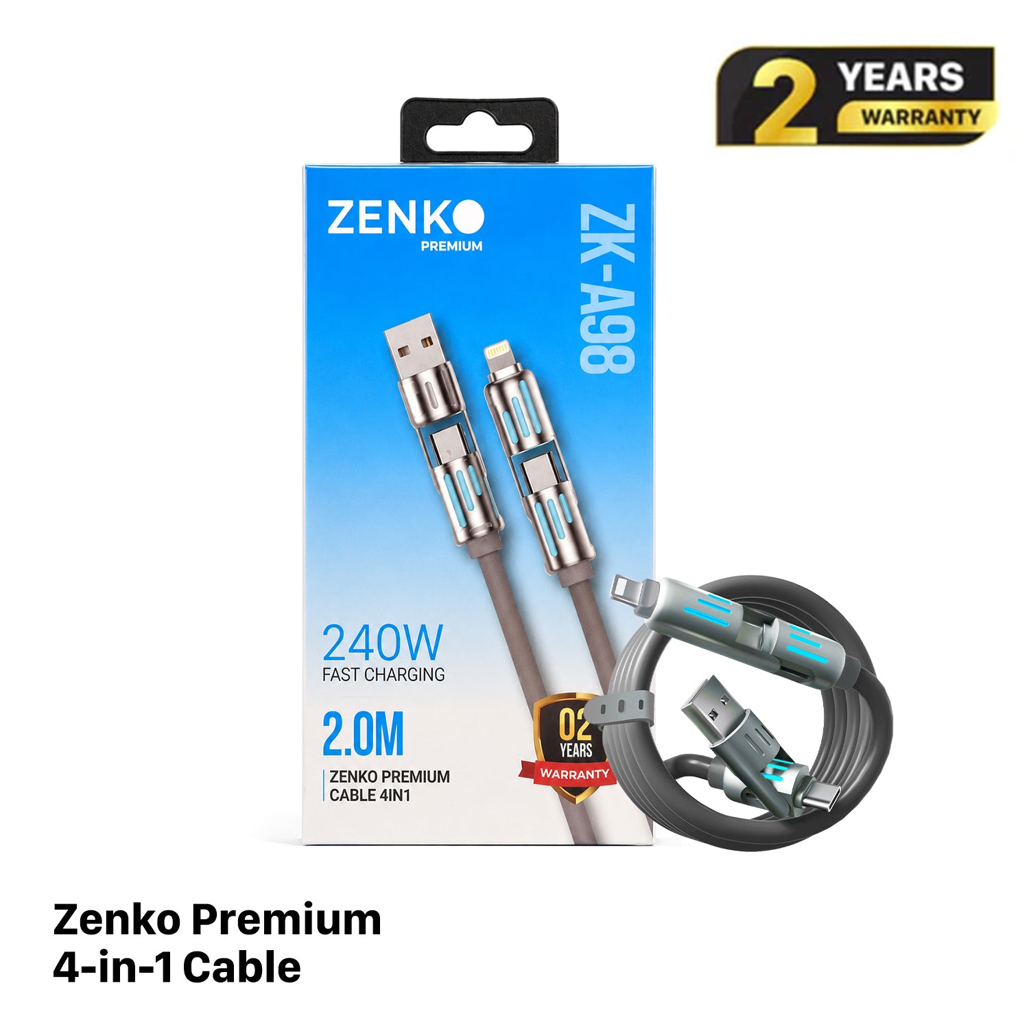 Kabel Pengisian Cepat Gerlax GD-63L 30W 1M Tipe-C ke Lightning 