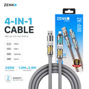 Kabel Pengisian Cepat Gerlax GD-63L 30W 1M Tipe-C ke Lightning 