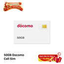 Kartu SIM Docomo dengan 50GB data dan panggilan | 12 bulan (02/2027) 