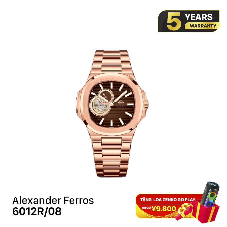 Jam tangan mekanis pria Alexander Ferros 6012 