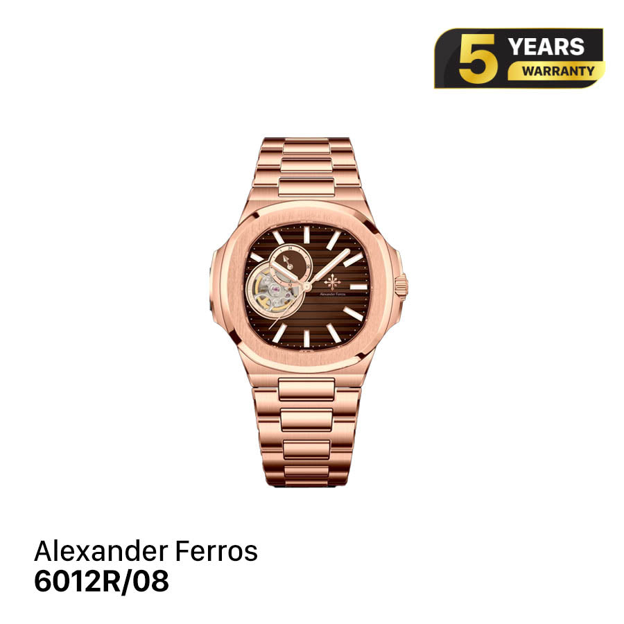 Jam tangan mekanis pria Alexander Ferros 6012 