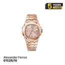 Jam tangan kuarsa wanita Alexander Ferros 6152R 