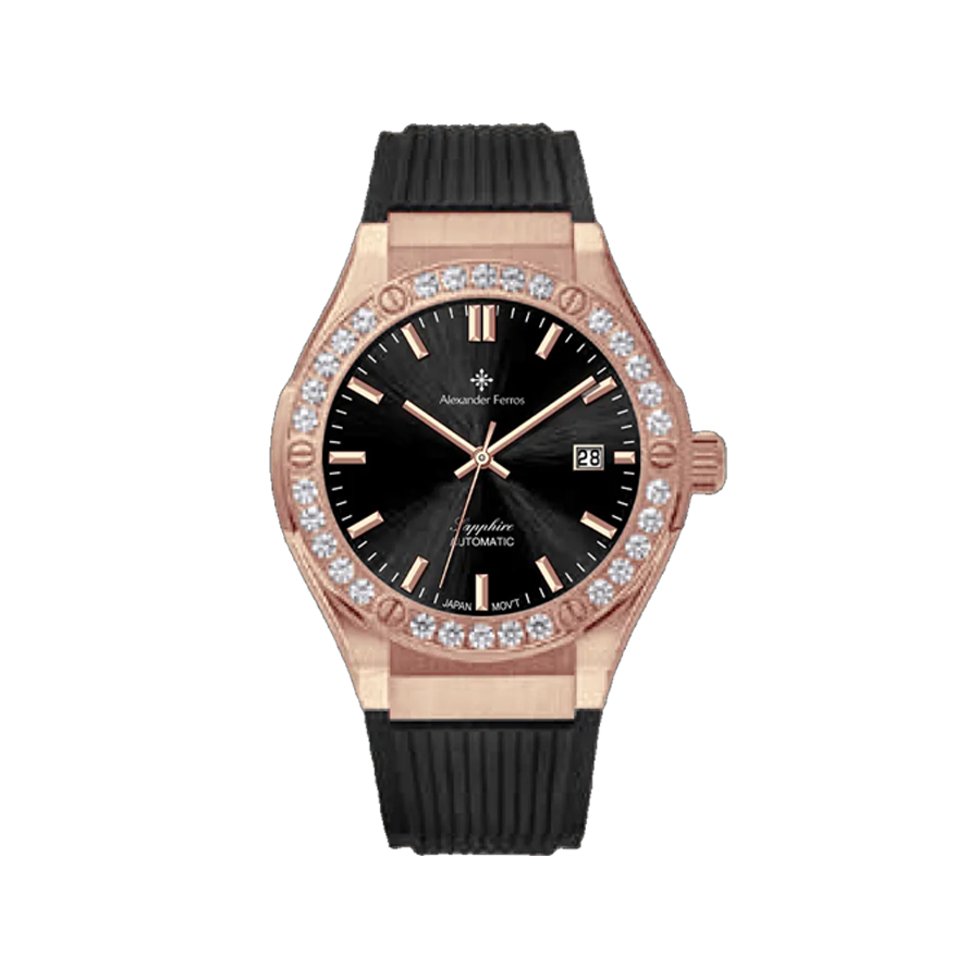 Jam tangan mekanis pria Alexander Ferros 6161 