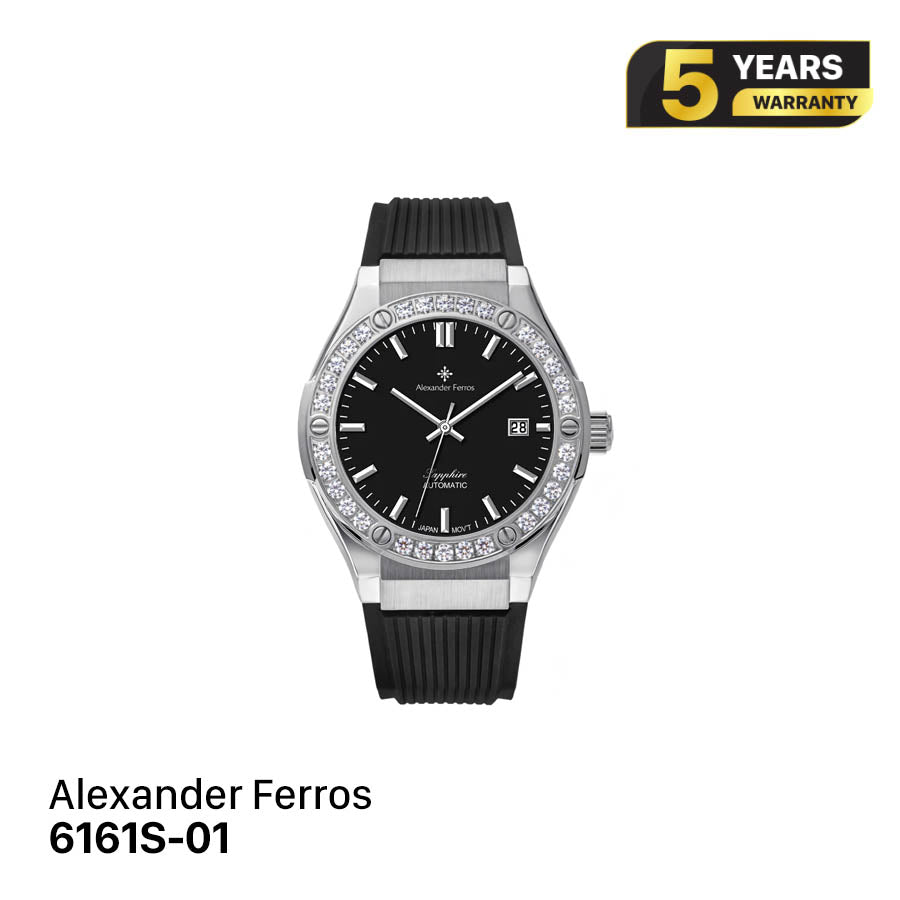 Jam tangan mekanis pria Alexander Ferros 6161 