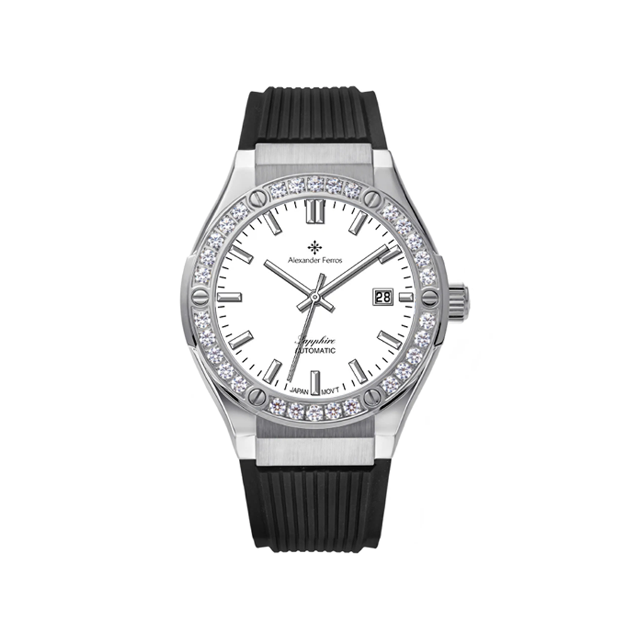 Jam tangan mekanis pria Alexander Ferros 6161 