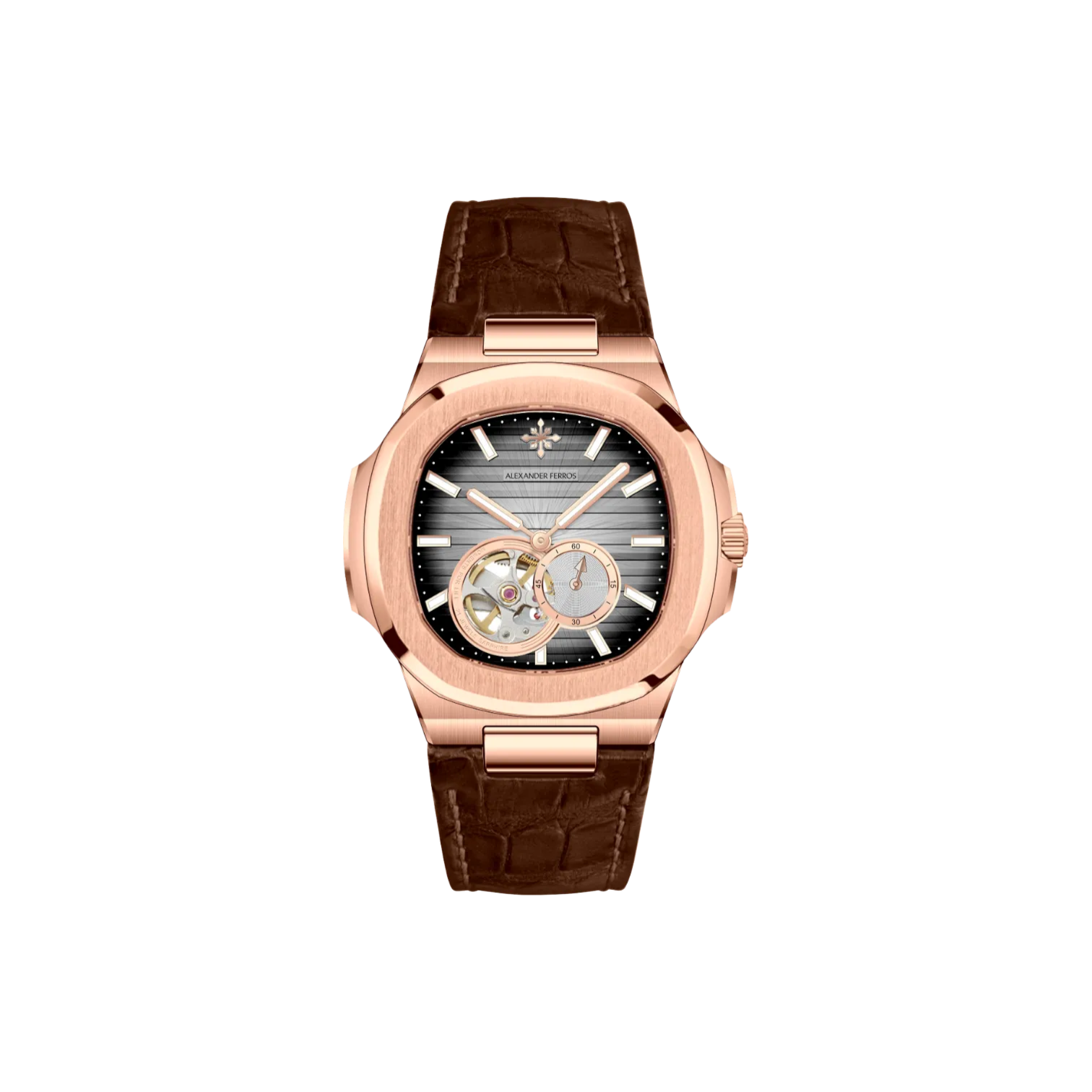 Jam tangan mekanis pria Alexander Ferros 6312 