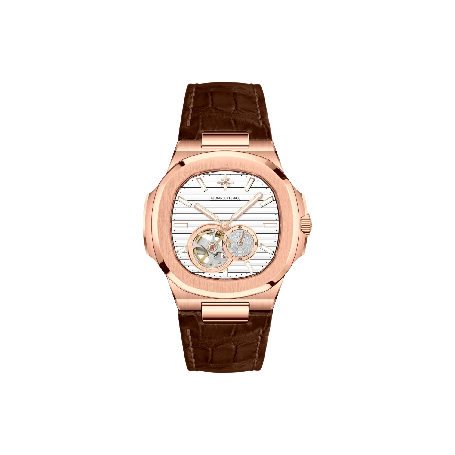 Jam tangan mekanis pria Alexander Ferros 6312 