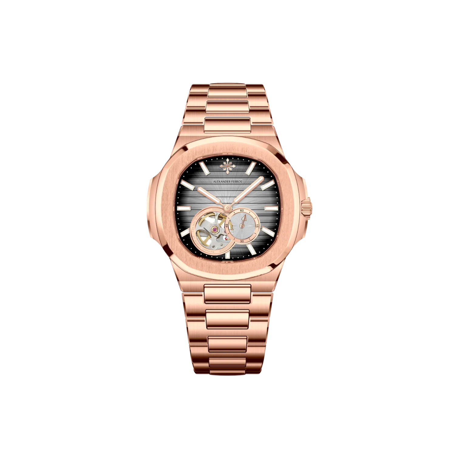 Jam tangan mekanis pria Alexander Ferros 6312 