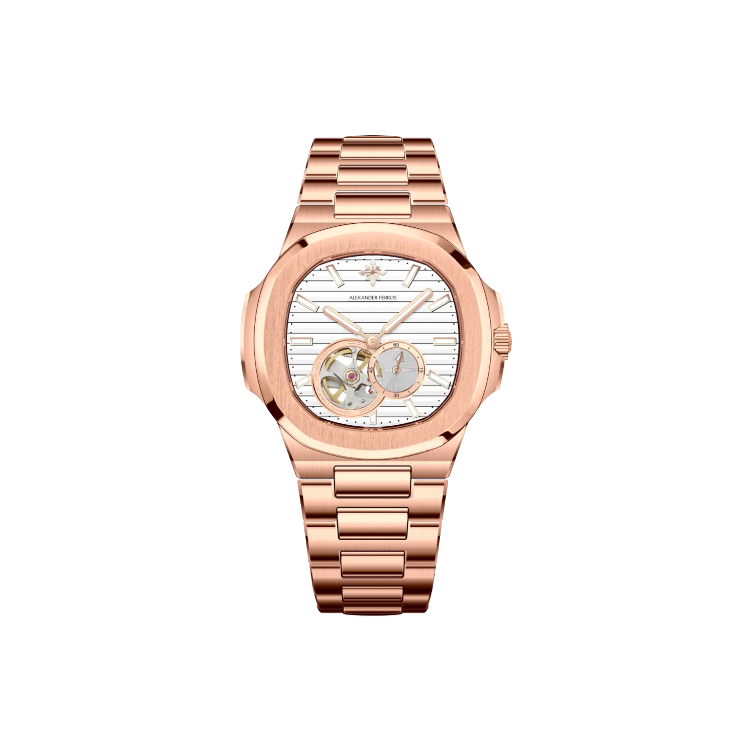 Jam tangan mekanis pria Alexander Ferros 6312 