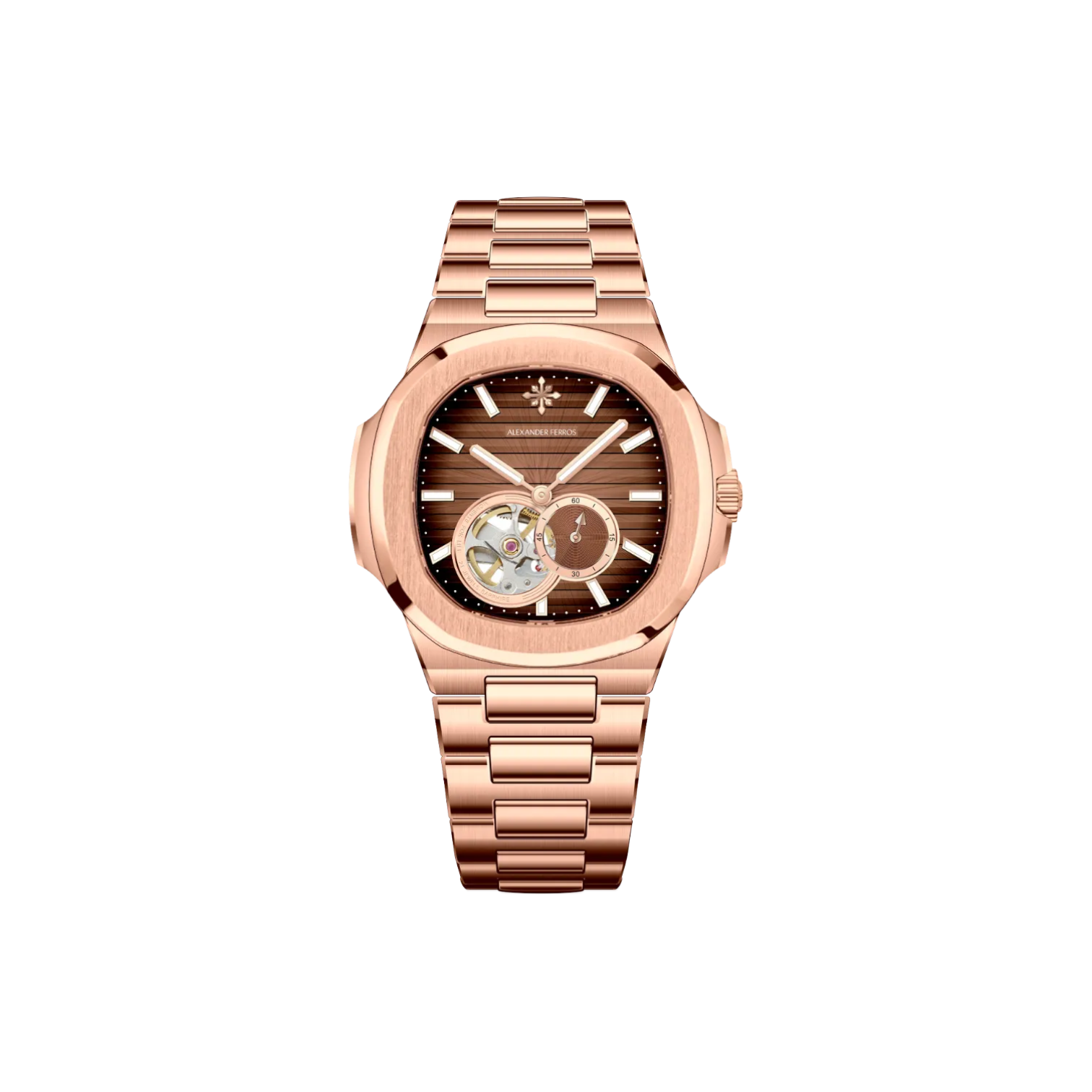 Jam tangan mekanis pria Alexander Ferros 6312 
