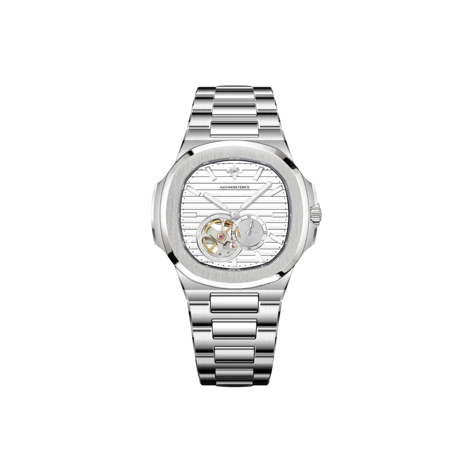 Jam tangan mekanis pria Alexander Ferros 6312 