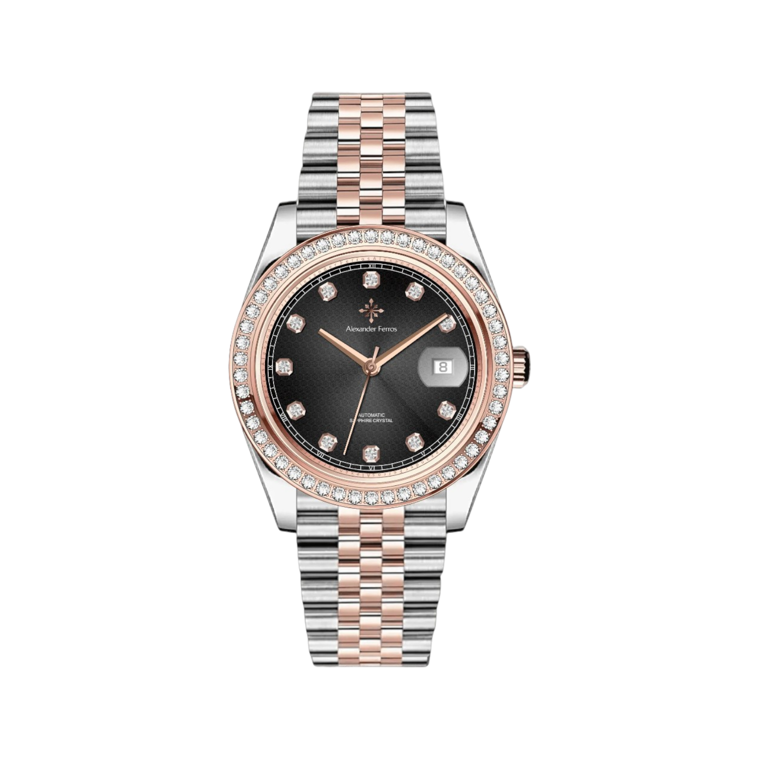 Jam tangan mekanis pria Alexander Ferros 8021D 