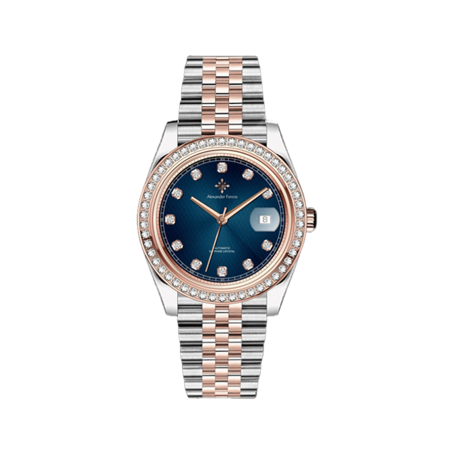 Jam tangan mekanis pria Alexander Ferros 8021D 