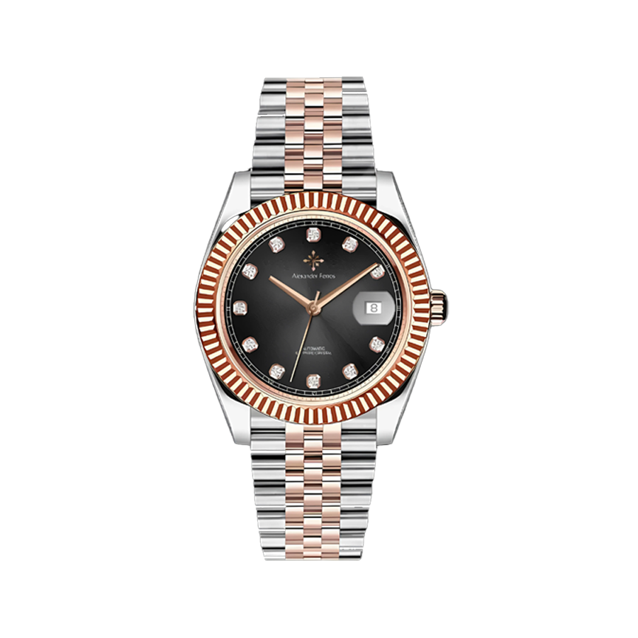 Jam tangan mekanik pria Alexander Ferros 8032D 