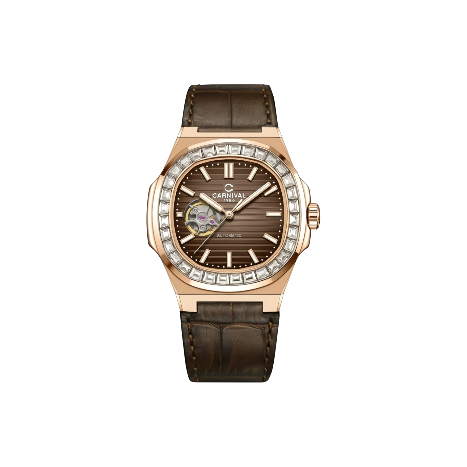 Jam Tangan Mekanik Carnival 8128G 