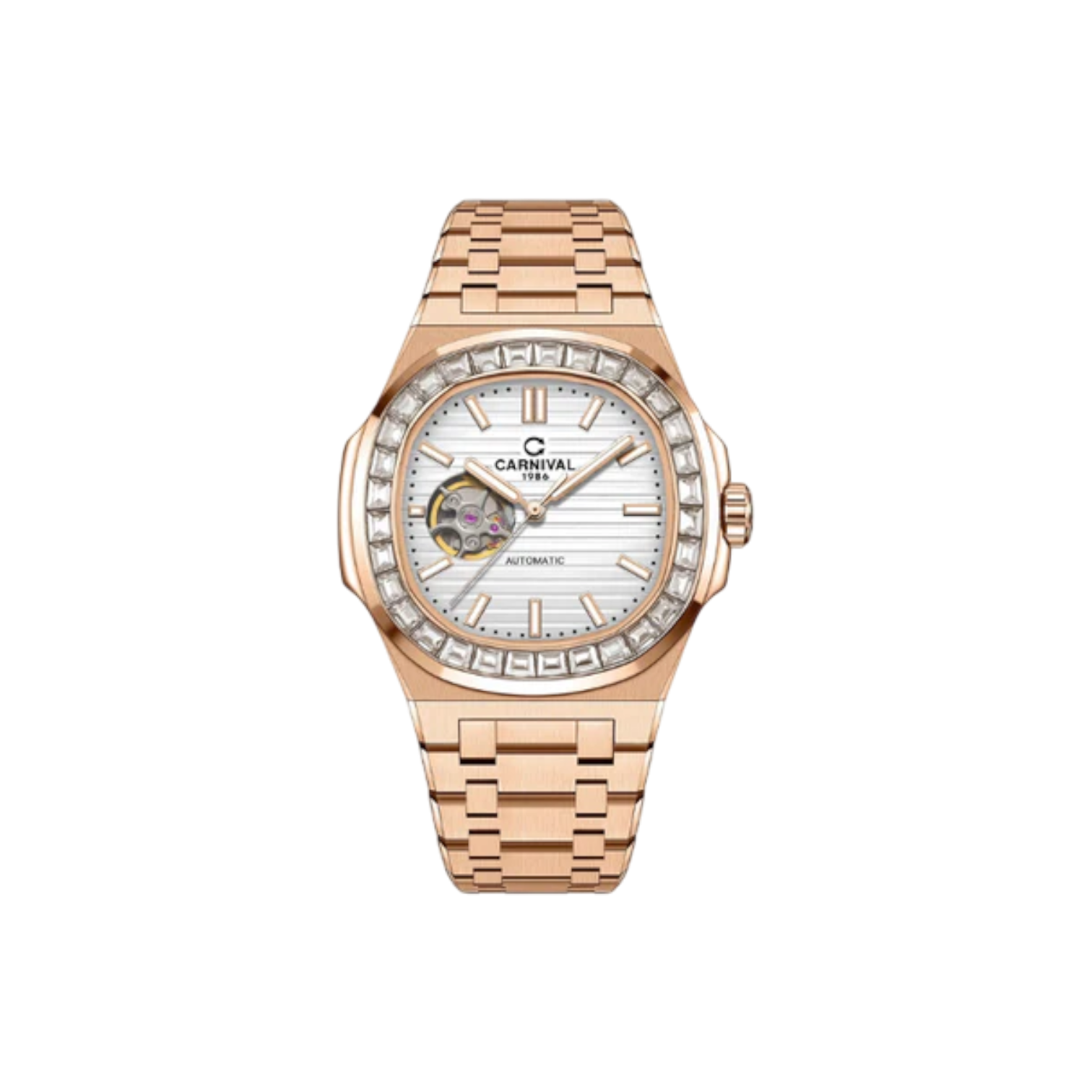 Jam Tangan Mekanik Carnival 8128G 
