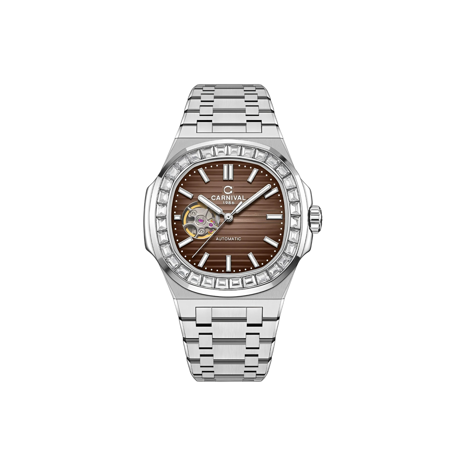 Jam Tangan Mekanik Carnival 8128G 