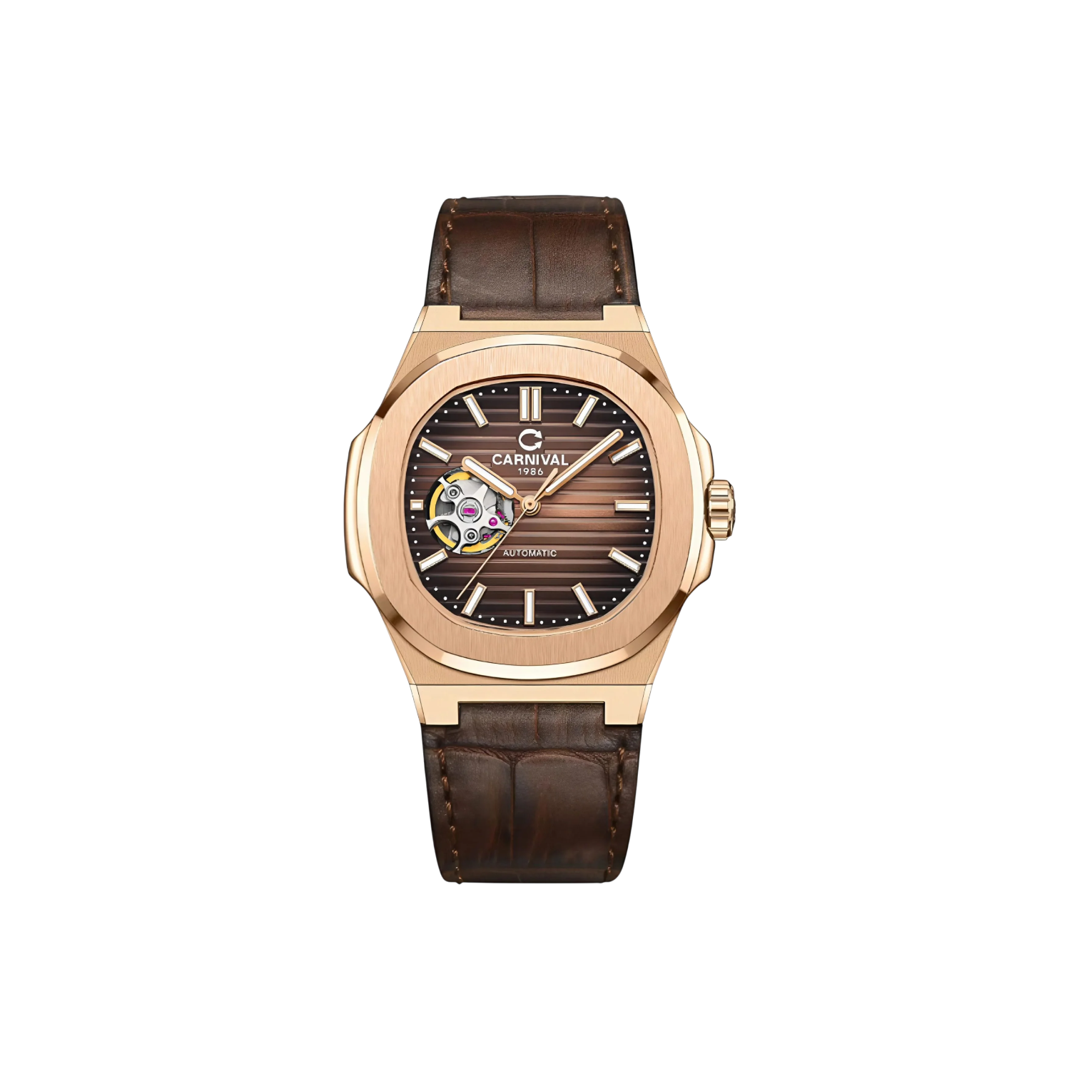 Jam Tangan Mekanik Carnival 8128G 