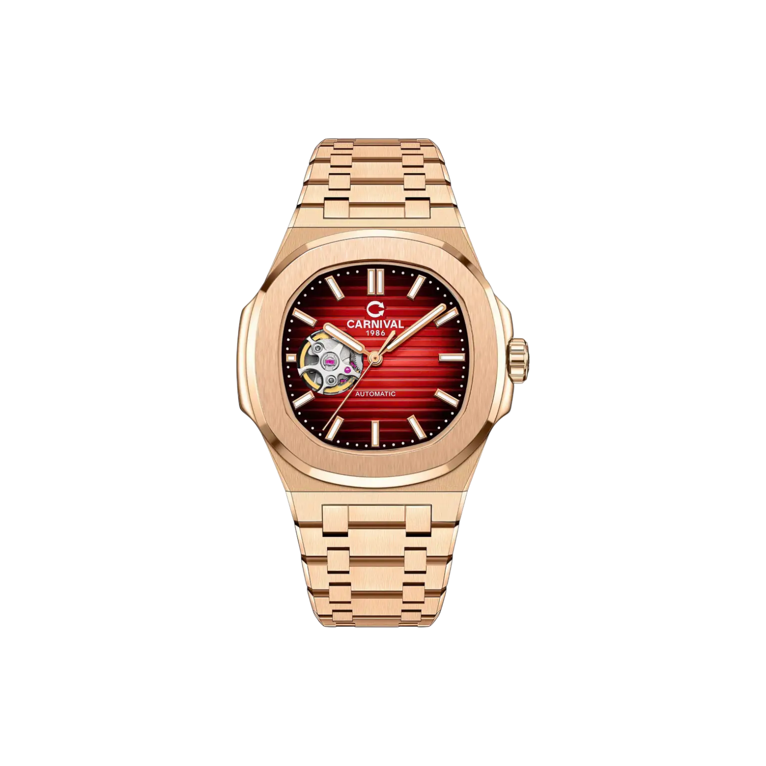 Jam Tangan Mekanik Carnival 8128G 