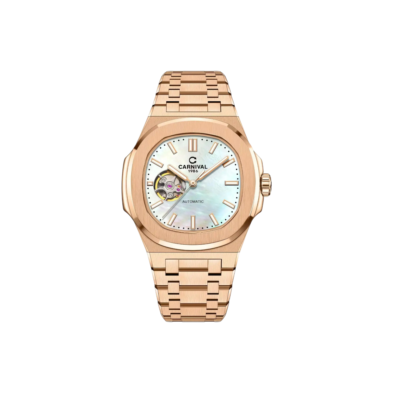 Jam Tangan Mekanik Carnival 8128G 