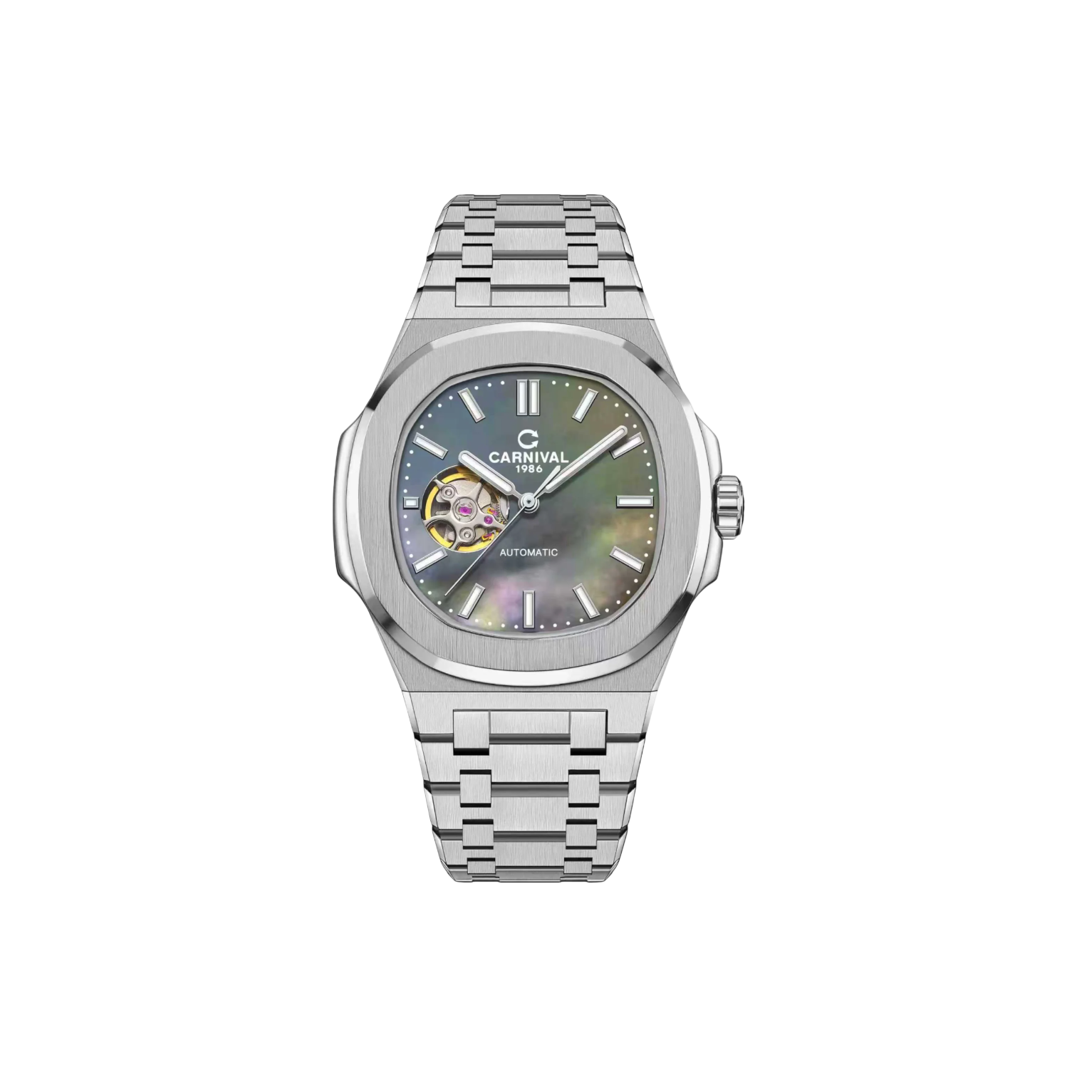 Jam Tangan Mekanik Carnival 8128G 