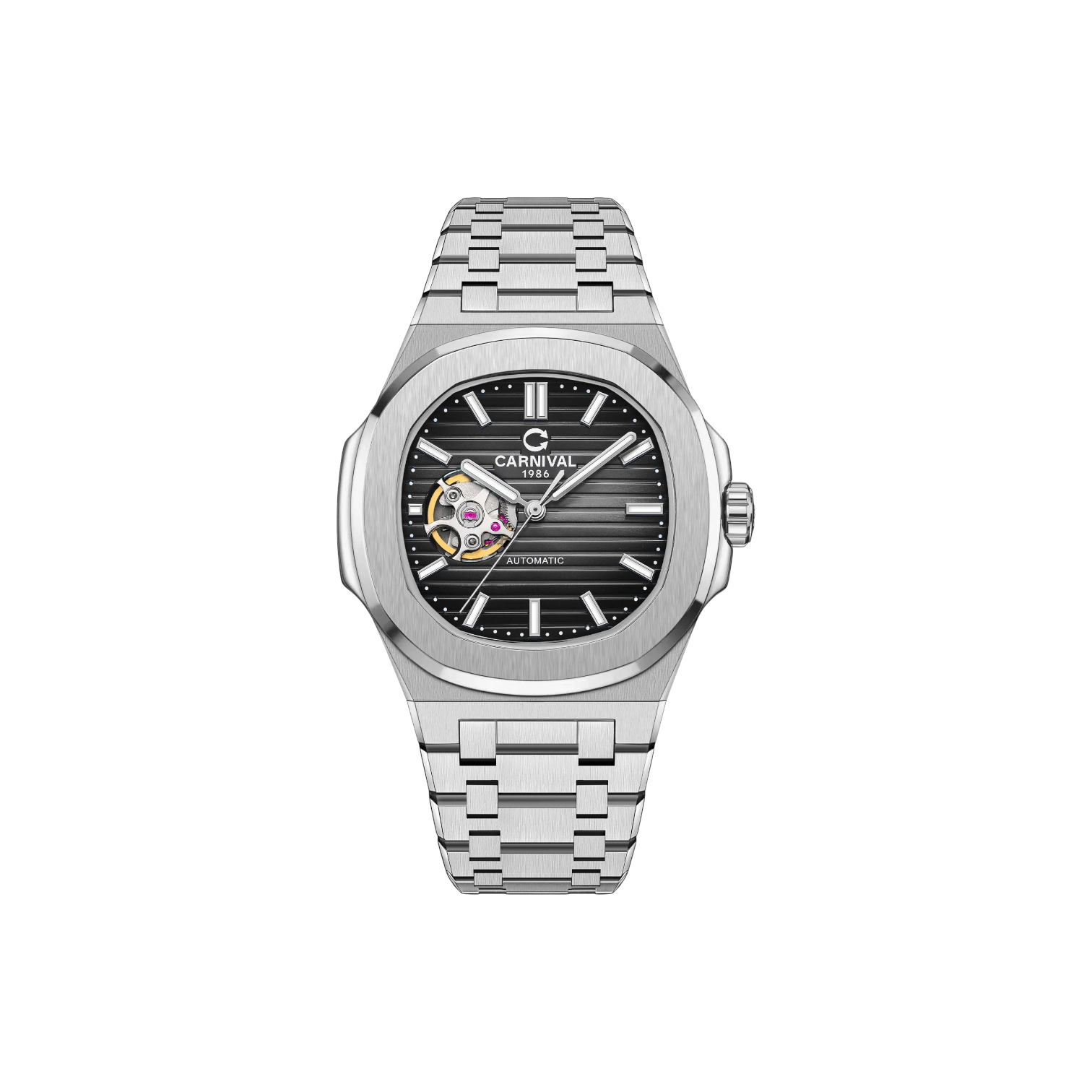 Jam Tangan Mekanik Carnival 8128G 